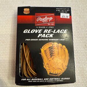 Rawlings Glove Re-Lace Pack 4 x 72 Inches, 3/16 Inches Wide Tan Color